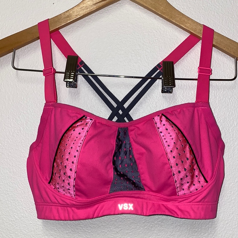 Victoria’s Secret Angel Underwire Sports Bra 32D Hot Pink